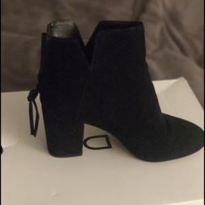 Aldo black suede booties